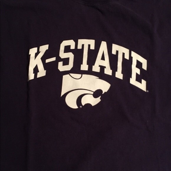 Champion size small purple short sleeve tshirt KSU, K State, K-State - Picture 2 of 5